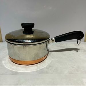Vintage Revere Ware Stainless Copper 1801 1 QT